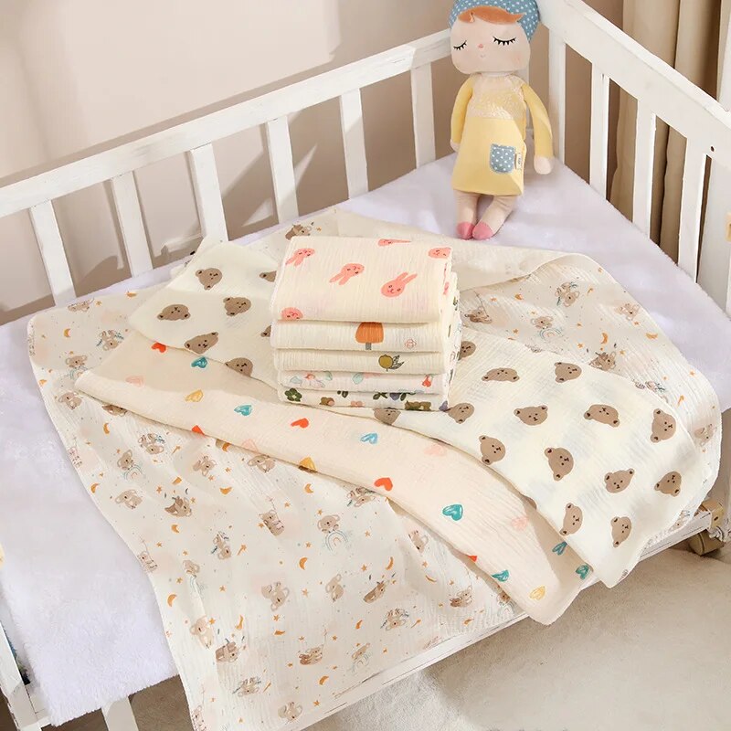 Baby Nursery Items - Одеяло для новорожденных, хлопковое муслиновое пеленальное