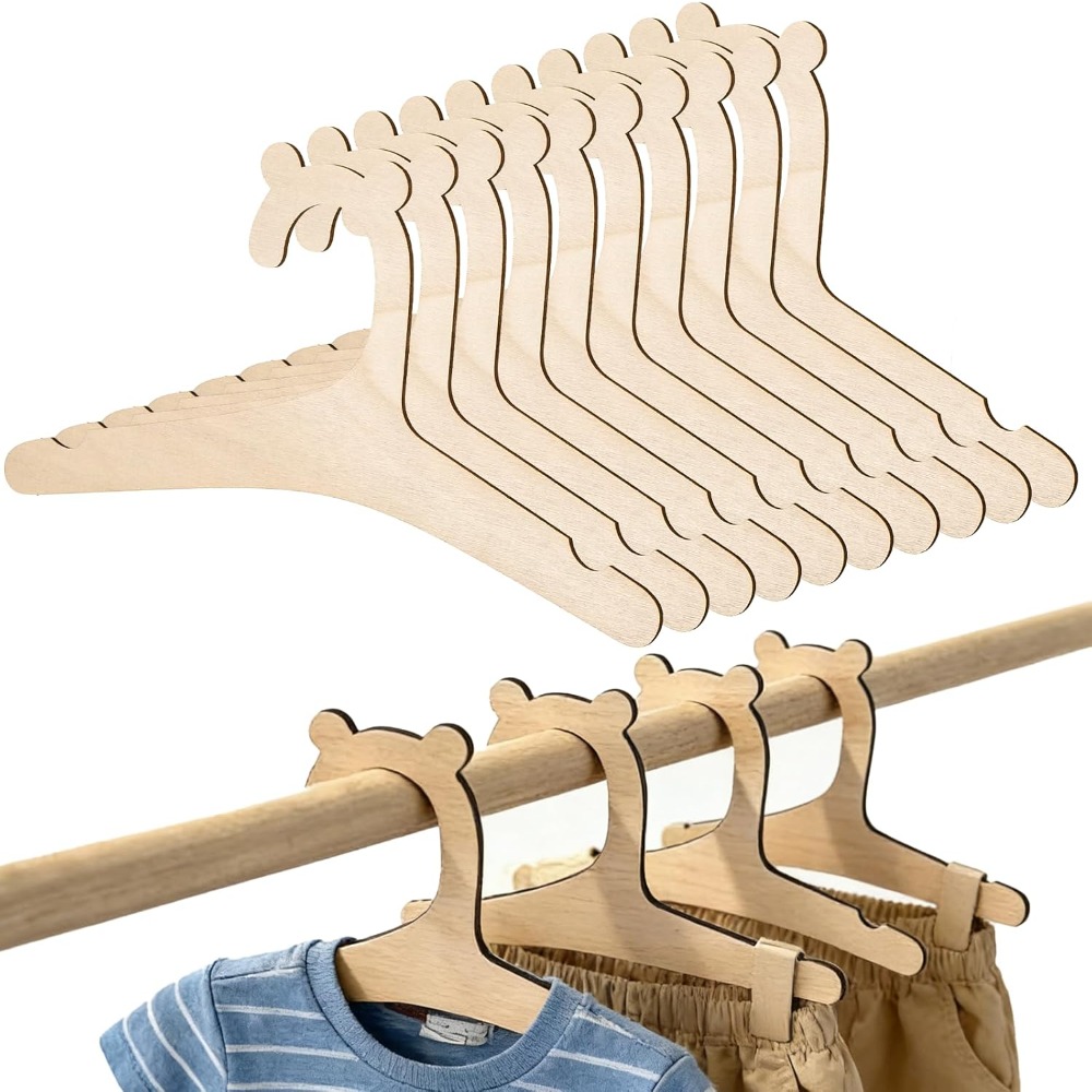 Baby Nursery Uniform - 10/20 шт. Детские креативные вешалки-стойки, деревянные