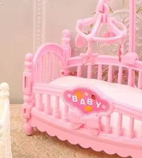 Baby Nursery Items - 1:12 кукольный домик миниатюрная мини-детская кроватка
