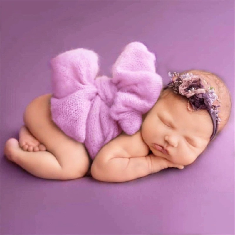Baby Wrap Stretchy - 2 шт. пояс с бантом-бабочкой, реквизит