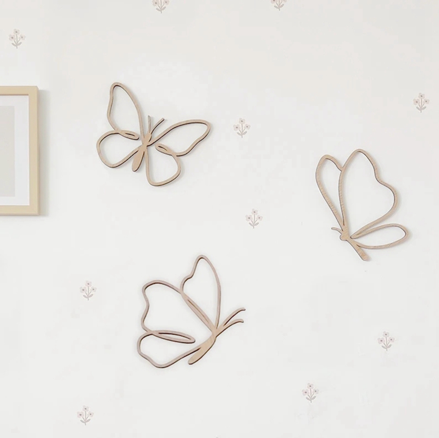 Деревянная табличка с бабочкам – обзор и цена Baby Nursery Ideas