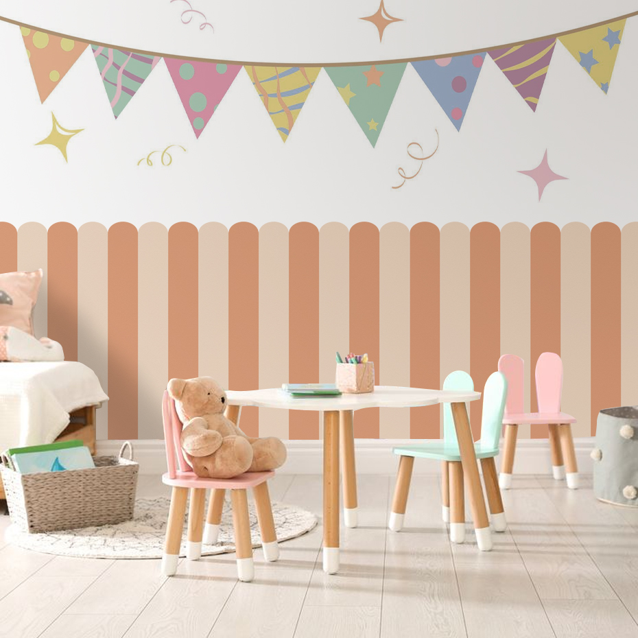 Многоцветные обои с дугой в ве – обзор и цена Baby Nursery Wall Decals