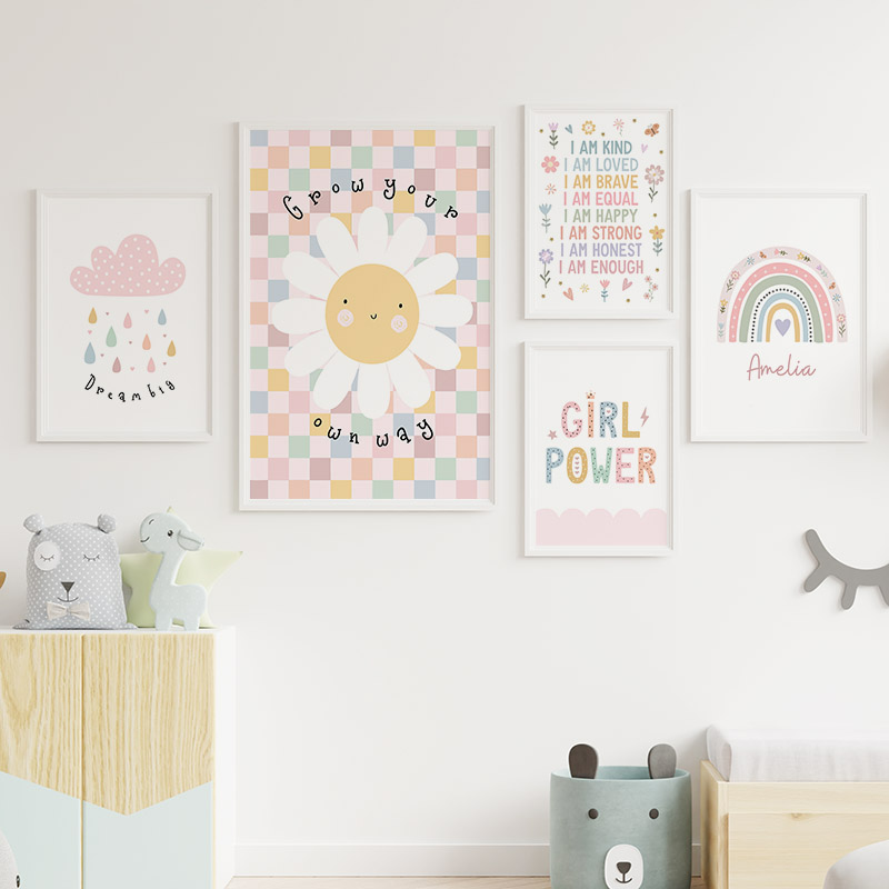 Солнце Цветок Радуга Облако Се – обзор и цена Baby Nursery Prints